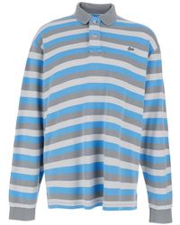 ERL - Long Sleeve Polo With Striped Pattern - Lyst