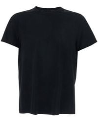 Rick Owens - Crew Neck T-Shirt With Tone On Tone Stitching - Lyst
