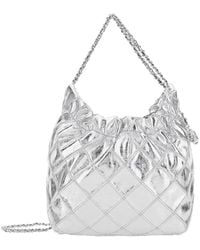 Tory Burch - 'Fleming Mini' Colored Shoulder Bag With Chain Strap And Metallic Pendant With Logo - Lyst
