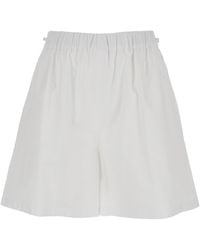 Max Mara - 'Antiope' Shorts With Elastic Waist And Drawstring - Lyst