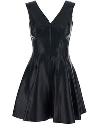 Norma Kamali - Abito Corto 'Grace' Con Scollo A V - Lyst