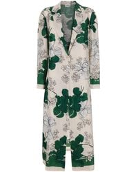 P.A.R.O.S.H. - Jacket With Classic Lapels And All-Over Floral - Lyst