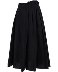 MSGM - 'Gonna/Skirt' With Pleated Design - Lyst