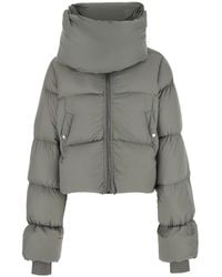 Rick Owens - Down Jacket With High Collar And Two Welt Pockets On T - Lyst