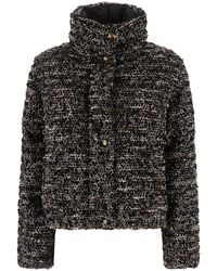 Moncler - 'Poetic' Down Jacket With Removable Sleeves And Sequin D - Lyst