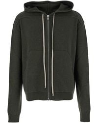 Rick Owens - Felpa Con Cappuccio Con Coulisse A Contrasto - Lyst