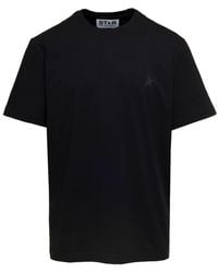 Golden Goose - Crewneck T-Shirt With Star Detail On The Front - Lyst