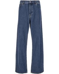 Valentino - Five-Pocket Wide Jeans - Lyst