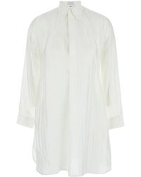 THE ROSE IBIZA - Maxi Shirt With Wrinkled Effect - Lyst