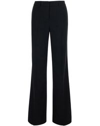 Le Plain - Flared Pants With All-Over Pinstripe Motif - Lyst