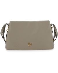 Pinko - Borsa A Spalla Con Tracolla Regolabile E Placca Logo Love Birds - Lyst