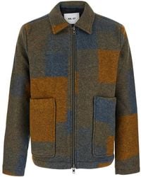 NN07 - Jacket With High Collar And Front Zip Closure - Lyst