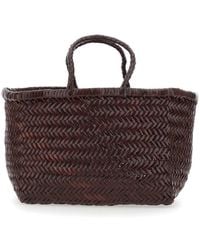 Dragon Diffusion - Borsa A Mano 'Triple Jump' Piccola Con Motivo Intrecc - Lyst