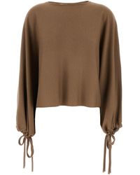 Max Mara - Solid Crew Neck Sweater - Lyst
