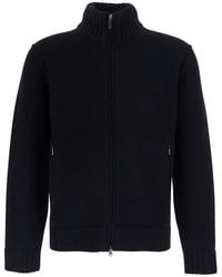 Kangra - Zip Cardigan With Pockets F.5 And 100% Extra Merino - Lyst