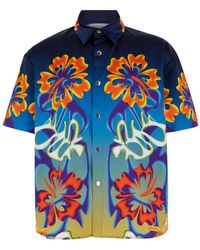 Bluemarble - Hibiscus Shortsleeves Shirt - Lyst