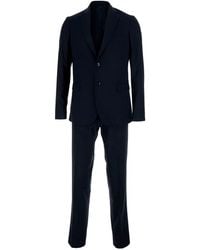 Le Plain - Single-Breasted Suit With Peak Revers And Pants Without Pleats - Lyst