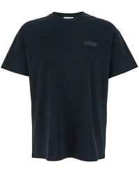 Givenchy - Crewneck T-Shirt With Logo Patch On The Front - Lyst