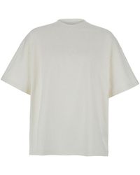 Jil Sander - Tone-On-Tone Over Fit Mc Logo T-Shirt - Lyst
