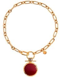 La DoubleJ - Collana 'Energy' Con Design A Catena E Pendente Rotondo In - Lyst