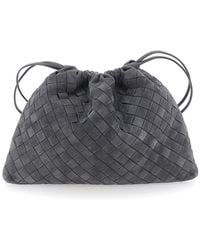 Bottega Veneta - Shoulder Bag With Drawstring Closure And Intreccia - Lyst