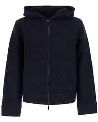 Emporio Armani - Jacket Wool And Cotton Coat - Lyst