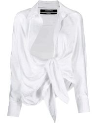 Jacquemus - Camicia bianca le chemise bahia - Lyst