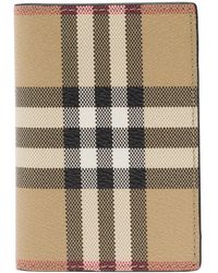 Burberry - Bi-Fold Card-Holder With Check Motif - Lyst
