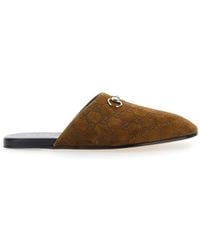 Gucci - Mule With Horsebit On The Front And All-Over Gg Motif - Lyst