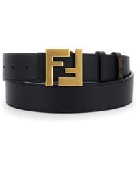 Fendi - Reversible Belt With Ff Buckle - Lyst