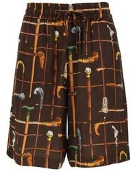 Drole de Monsieur - 'Cannes' Bermuda Shorts With Elasticated Waist - Lyst