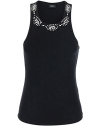 Le Plain - Ribbed Top Embroidery With Cotton And Spandex Embroidery - Lyst