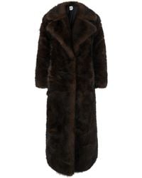 Apparis - 'Gabrielle' Fur Coat With Notched Collar - Lyst