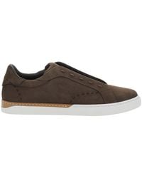 Fendi - 'City' Sneakers With Slip-On Design And Logo Lettering - Lyst