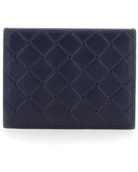 Bottega Veneta - Portacarte Con Motivo Intrecciato E Logo Goffrato - Lyst