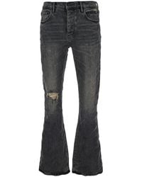 Purple Brand - Brand Flared Jeans With Crinkled Effect - Lyst