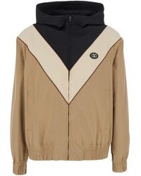 Valentino - Jacket With Vlogo Patch On The Front - Lyst