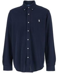 Polo Ralph Lauren - Camicia Ultraleggera Con Colletto Button-Down E Rica - Lyst