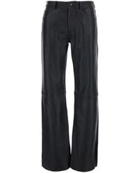 Grifoni - Leather Pants - Lyst