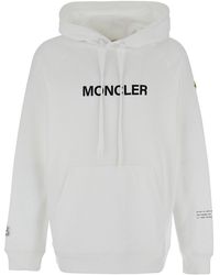 Moncler Genius - Hoodie With Logo Lettering On The Front And Logo Print On The Rear - Lyst