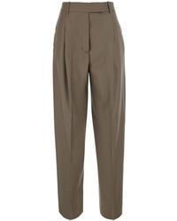 Rohe - 'Daria' Pants With Single Pleat On The Front And Tapered Le - Lyst