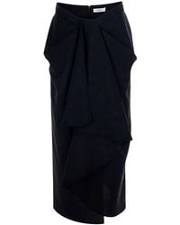 Givenchy - Pencil Skirt With Wrap Design - Lyst