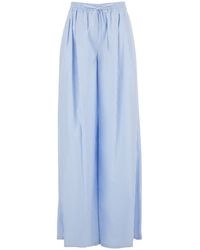 Dolce & Gabbana - Dolce & Gabbana Light Pants With Elasticated Waistband And Striped Pattern - Lyst