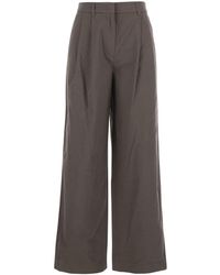 DUNST - Tailored Trousers With Front Pleats - Lyst