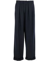 Dolce & Gabbana - Pants With Belt Loops And Cuffed Hem - Lyst