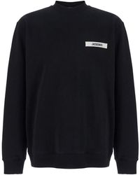 Jacquemus - Crewneck Sweatshirt With Logo Patch On The Front - Lyst