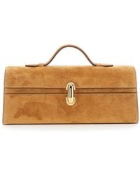 SAVETTE - 'Symmetry' Slim Handbag With Top Handle And Turnlock Clo - Lyst