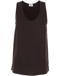 P.A.R.O.S.H. - Sleeveless Top With Round Neck - Lyst