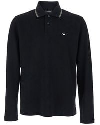 Emporio Armani - Polo Shirt Long Sleeve - Lyst