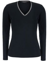 Fabiana Filippi - Sweater With Round Neck And Long Sleeves - Lyst